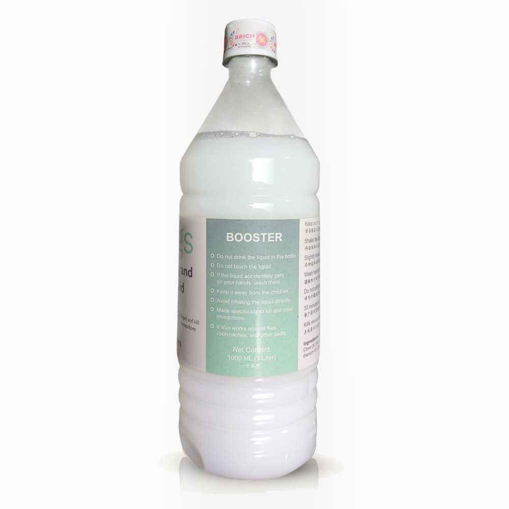 Booster 1 Liter Mosquito Killing and Repellent Liquid Refill – 1000 ML ( বুস্টার ১ লিটার মশা নিধন ও প্রতিরোধ লিকুইড রিফিল ) - Image 2