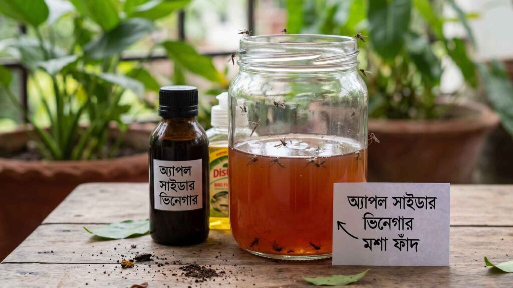 Apple Cider Vinegar Trap to kill mosquitos