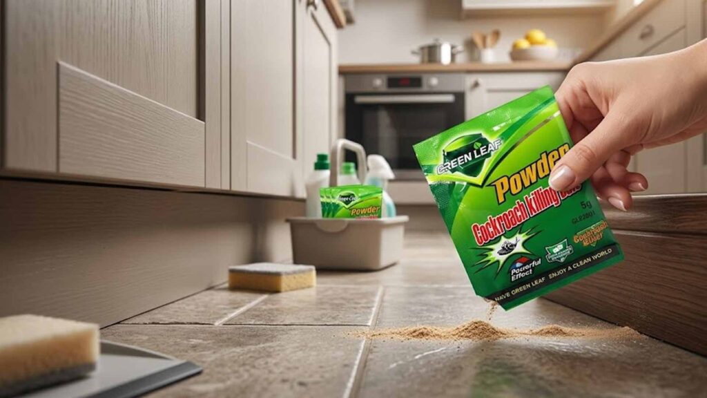 Green Leaf Roach Killer Bait Powder.